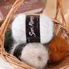Hilo fino de mohair suave de seda de alpaca para tejer a mano gorros, bufandas, suéteres, chales para bebé DIY
