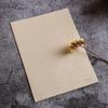 Papel de carta retro estilo europeo de papel kraft con flores, papel para carta de amor escrita a mano para enviar a novia, papel de carta para carta de confesión de estudiante 8