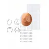 Transfronterizo 180 3 piezas 4/chapado en plata/chapado en oro calcomanías joyería falsa de perforación Amazon temu venta caliente