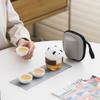 Chengdu Wenchuang Panda Juego de Té de Viaje Taza Express Portátil para Exteriores Construcción de Equipos Conferencia Anual Acompañamiento de Negocios