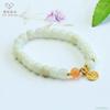 Pulsera de Aiyu Jade Hetian Natural Estilo Antiguo Diseño de Agua Clara Fabricante de Pulseras de Jade Venta al por Mayor S3022816