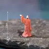 Paisaje en miniatura, bote de madera flotante creativo, figuras de pareja estilo vintage, decoraciones DIY de paisajismo para jardinería, accesorios colgantes, adornos pequeños