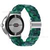 Aplicable a google nuevo reloj pixel google 1/2 correa de resina de tres cuentas correa de reloj acrílica acero inoxidable