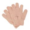Guantes de baño de cinco dedos al por mayor personalizados de fábrica toalla de baño toalla de baño frotador de barro para espalda exfoliante guantes para frotar