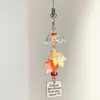 Estilo Ins Carrillón de Viento de Botella Flotante Llavero de Teléfono Colgante Pequeño Medusa Estrella Correa para Bolso Decoración Versátil para Mujeres