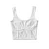 Chaleco Sexy de Huesos de Pescado para Chica Caliente Estilo Europeo y Americano para Mujer Costura Ajustado Todo Fósforo Tirante Corto S20950