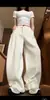 Pantalones casuales de pierna ancha de cintura alta para mujer, nuevo estilo otoño 2026, corte relajado, adelgazante, silueta recta versátil, pantalones largos de corte curvo
