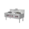 Equipamentos de cozinha comercial para restaurantes, fogão a gás liquefeito de alta chama, queimador duplo, temperatura única, direto da fábrica