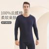 Longsha Outono Roupas e Calças Terno masculino Algodão Puro Algodão Meninos Base Fina Algodão Suéter Masculino Roupa Interior Térmica para o Inverno