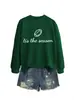 É a estação Amazon eBay site independente moda, única, versátil moletom esportivo feminino outono e inverno