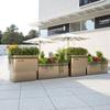 Jardineras Combinadas de Acero Inoxidable para Exterior para Divisiones de Calle Comercial, Estantes de Hierro para Flores para Oficinas de Ventas, Jardineras para Exterior