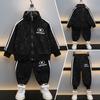 Conjunto de cárdigan para niño Primavera y Otoño 2026 Nuevo Otoño Estilo Coreano Elegante Moderno Conjunto de Dos Piezas para Niños