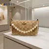 Bolso de Mano con Cadena de Perlas Barrocas de Moda Bolso Convertible para Hombro y Cruzado Cadena Versátil Cadena de Extensión DIY