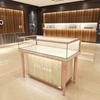 Vitrina de Joyería Estilo Europeo, Vitrinas de Exhibición con Bordes de Jade, Vitrinas de Exhibición de Productos para Centros Comerciales, Gabinetes de Almacenamiento para Joyería