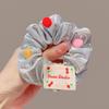 Scrunchie de Tela a Cuadros para Mujer, Liga para el Cabello Versátil Dulce y Fresca, Nuevo Accesorio para el Cabello de Personalidad Femenina