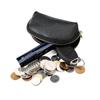 Nuevo Monedero con Cremallera de Piel Genuina para Mujer, Mini Cartera Pequeña para Dama, Bolsa Minimalista para Guardar Labiales