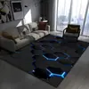 Alfombra Estéreo 3D Transfronteriza Sala de Estar Mesa de Café Cojín de Sofá Habitación de E-sports Alfombra Decorativa Cojín Etiquetado Independiente