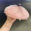 Malha Feminina Britânica Outono e Inverno Estilo Coreano Versátil Lã Lã Boina Boina Inverno Retrô Chapéu de Pintor Moda