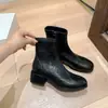 Nuevas Botas Martin Versátiles de Cuero para Otoño e Invierno para Mujer, Botas Ajustadas, Botines Casuales Retro de Tacón Grueso para Mujer, Estilo Británico