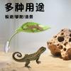 Nido Colgante para Mascotas T-Reptile con Ventosas, Hojas de Planta Artificiales para Esconderse, Trepar y Creación de Hábitat para Lagartos, Geckos y Ranas de Árbol