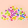 Al por mayor 100 pulsera de anillo de silicona de colores mixtos cuentas antideslizantes pulsera DIY collar anillo fijo color macarrón anillo tórico