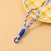 Llavero de Peluche con Cuerda Tejida a Mano, Correa Corta Portátil para Teléfono, Accesorio para Bolso, Correa de Muñeca para Cámara
