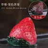 Directo de fábrica color lichi mascota de té variedad creativa de fruta verter agua caliente color té juego de té adornos de juego de té ceremonia del té juego de té
