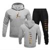 Nuevo conjunto deportivo de dos piezas con sudadera con capucha para hombre y mujer, traje, tendencia de moda, sudadera deportiva hip hop