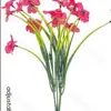 Amazon Flores Artificiales Flores Artificiales Violeta de Cinco Pétalos Flores Artificiales de Plástico Decoración Exterior Hogar Boda Fotografía Flores