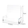 Caja Transparente de Acrílico para Tarjetas de Presentación Caja de Almacenamiento para Tarjetas de Presentación Caja de Plástico para Tarjetas de Presentación Caja de Almacenamiento de Escritorio Portatarjetas Vertical