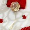 Casamento Estilo Antigo Chinês Leque Xiuhe Mini Leque Redondo para Recém-Casados Estilo Qipao Adereços de Foto Acessórios de Mão para Noiva