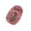 Pinza para el pelo básica versátil estilo coreano con estampado floral a cuadros, lazo y lunares, pinza de pico de pato ovalada grande para mujer