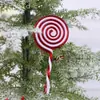 Caramelo Navideño Acrílico Plástico Infantil Caramelo Paleta Bastón de Caramelo Decorativo DIY Azúcar Decorativo Árbol de Navidad Colgante de Azúcar Decorativo
