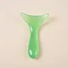 Herramienta de masaje gua sha en forma de Y de resina para la salud, cepillo limpiador de meridianos faciales, de hombro y cuello para belleza facial, venta al por mayor de herramientas de masaje