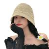 Sombrero de Cubo Combinable Estilo Abstinencia Nicho Diseñador Sombrero de Paja Sombrero de Pescador Sombrero de Cuenca en Forma de Campana Estilo Japonés para Mujer Verano