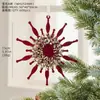 Enfeites de árvore de Natal transfronteiriços arranjo de cena novas decorações de Natal nórdicas pingentes de plástico aveludados cor bordô