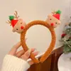 Accesorios para la Cabeza de Navidad Reno Lazo Diadema para el Cabello Femenina Creativa Divertida Pasador Diadema de Astas Diadema para Disfraz de Fiesta Cabello