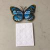 Pin magnético tridimensional 3dpvc simulación doble capa mariposa pegatinas de pared accesorios decorativos enchufe mariposa refrigerador venta al por mayor