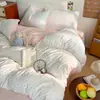 Juego de ropa de cama de cuatro piezas de grado A para maternidad e infantil, sábanas 100% algodón puro, funda de edredón, protector de colchón, juego de tres-cuatro piezas para camas de dormitorios estudiantiles