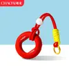 Chaveiro de anel de aperto criativo transfronteiriço para alívio de estresse, mini treinador de dedos colorido, dispositivo de aperto para alívio de estresse, pingente de mochila