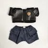 Ropa para Muñeca de Peluche de Tela de 38 cm, Super Hada, Tulipán, Falda de Plumas Blancas, Ropa para Muñeca, Conjunto de Ropa de Cuero Genial