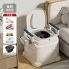 Inodoro Móvil para Personas Mayores, Orinal Doméstico Interior Antiolor, Escupidera, Orinal para Mujeres Embarazadas, Silla para Inodoro de Adultos, Asiento de Inodoro