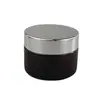 Tarro de Crema Marrón a Prueba de Luz en Stock, Botella Dispensadora de Cosméticos, Tarro de Vidrio Marrón Espeso de 30g para Crema Facial