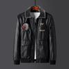 Ropa de Cuero Chaqueta de Moda para Hombre Primavera, Otoño e Invierno Nueva Ropa Casual de Motocicleta Forrada con Vellón Ajustada Estilo Coreano Solapa Chaqueta de Cuero Moderna