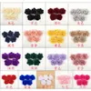 Novo Poliéster Grande Rosa DIY Casamento Noivo e Noiva Lapela Casamento Lapela Grupo de Irmãs Madrinha Flor Decorativa