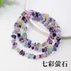 Venta Caliente Transfronteriza Grava de Cristal Natural Semiacabada Blanco Amarillo Rosa Amatista Grava Irregular Accesorios para Joyería con Cuentas