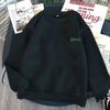 Sudadera con cuello redondo para hombre Estampado Moda Nacional Otoño e Invierno 2024 Sin capucha Sudadera Casual Blanca Ropa de Pareja para Hombres y Mujeres Palabras