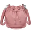 Mochila Pequeña Cruzada Casual de un Solo Hombro para Mujer, Bolso Cubo con Cordón de Gran Capacidad, Bolso Sencillo de Moda para Mujer, Tela Oxford