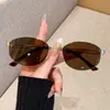 Nuevas Gafas de Sol de Gama Alta Estilo Old Money para Mujer, Gafas de Sol Metálicas Retro Marca Fk con Protección UV, Modernas
