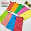 Bolsa para Gafas Bolsa de Almacenamiento para Gafas de Sol Bolsillo de Cierre de PU Bolsa de Gafas de Resorte Negra Bolsa de Ojo con Cierre Automático